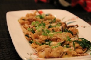 Sauteed Geoduck Japanese Style